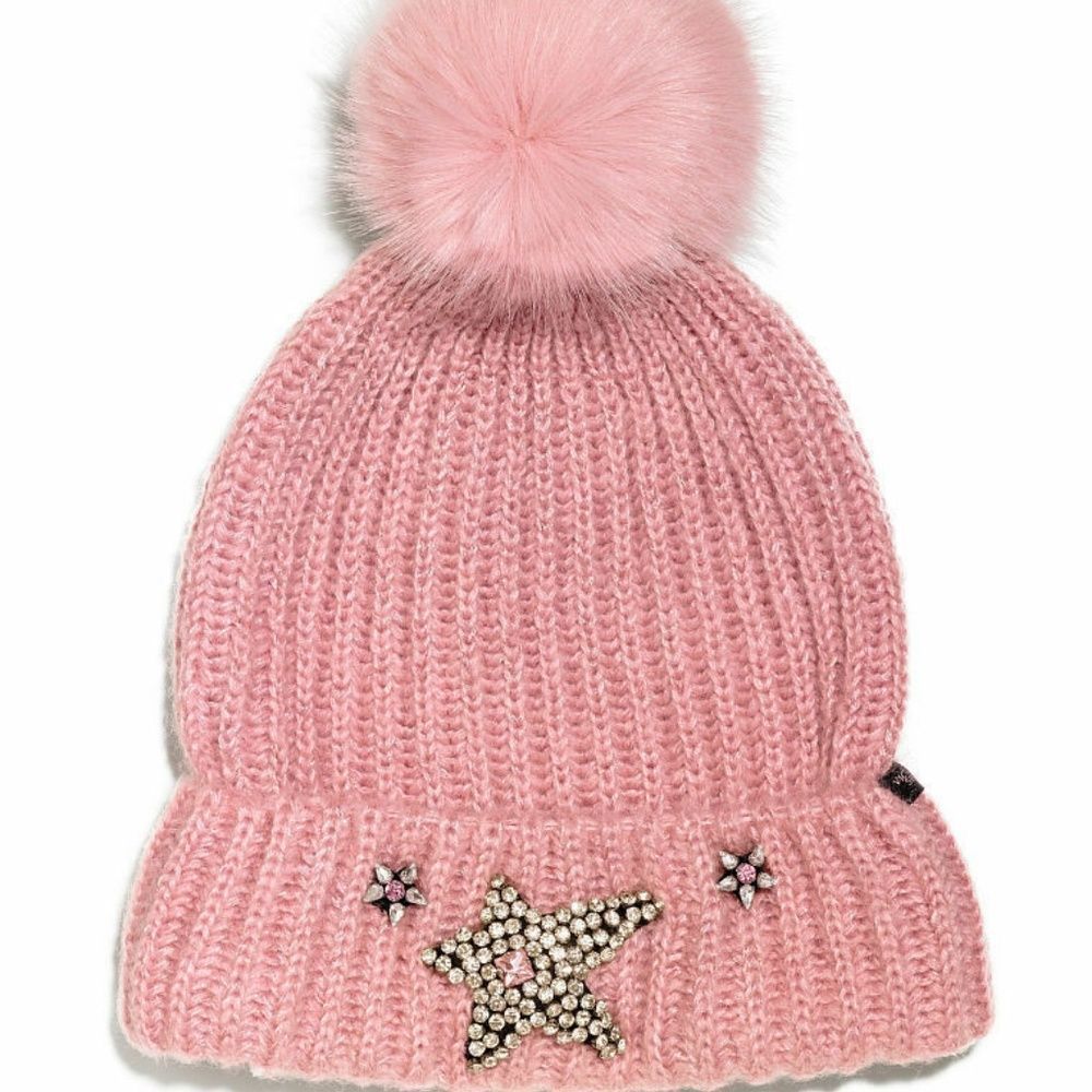 VICTORIA'S SECRET rhinestones poem beanie hot